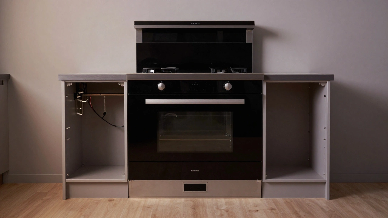 Декоративные панели закрывающие боковины встроенной техники.