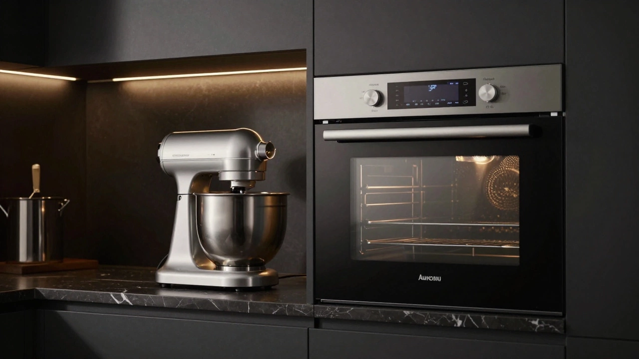 Премиальная кухонная техника: планетарный миксер и духовой шкаф в интерьере